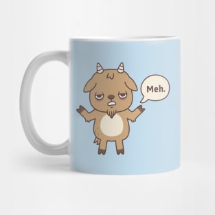 Funny Goat Goes Meh Mug